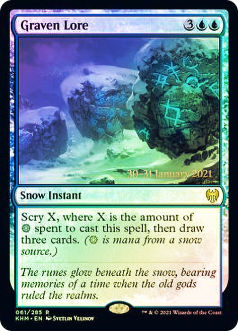 Graven Lore [Kaldheim Prerelease Promos] | Silver Goblin