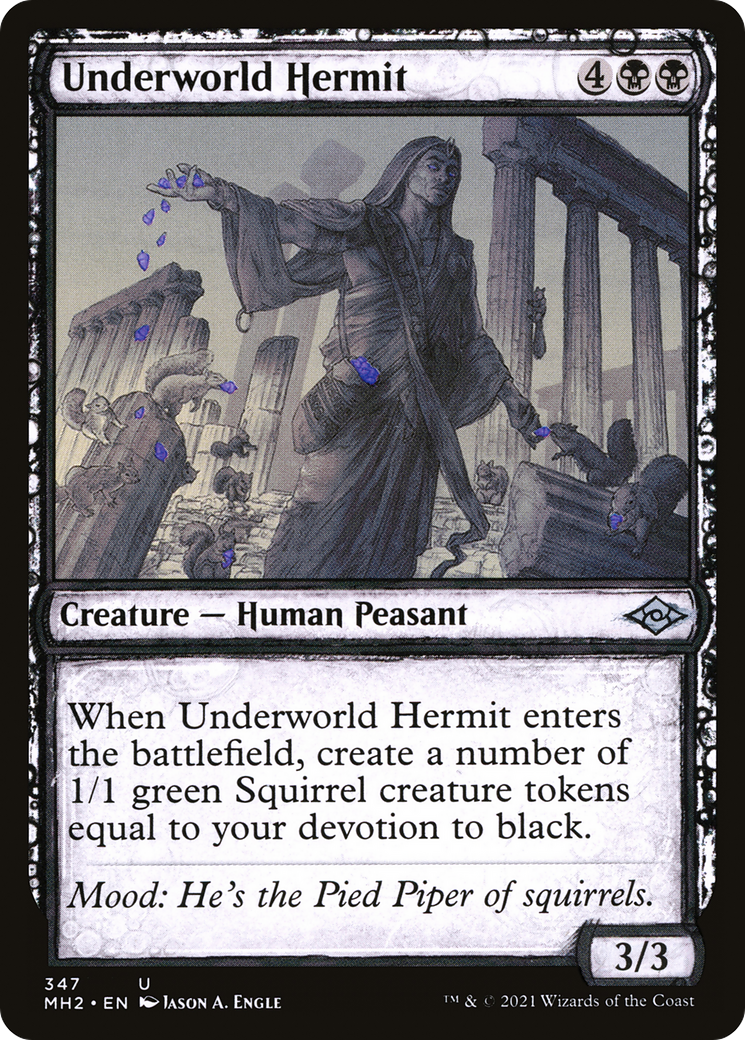 Underworld Hermit (Sketch) [Modern Horizons 2] | Silver Goblin