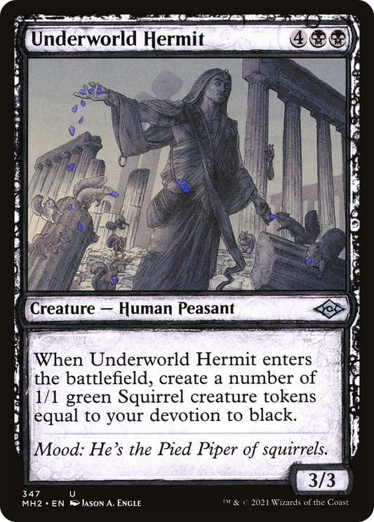 Underworld Hermit (Sketch) [Modern Horizons 2] Foil