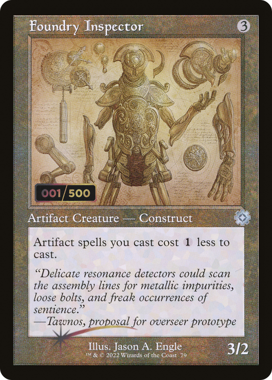Foundry Inspector (Retro Schematic) (Serialized) [The Brothers' War Retro Artifacts]