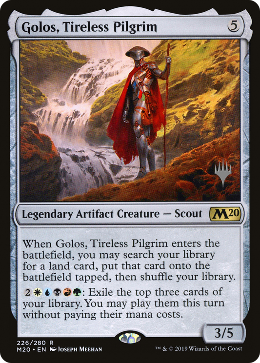 Golos, Tireless Pilgrim (Promo Pack) [Core Set 2020 Promos] Foil