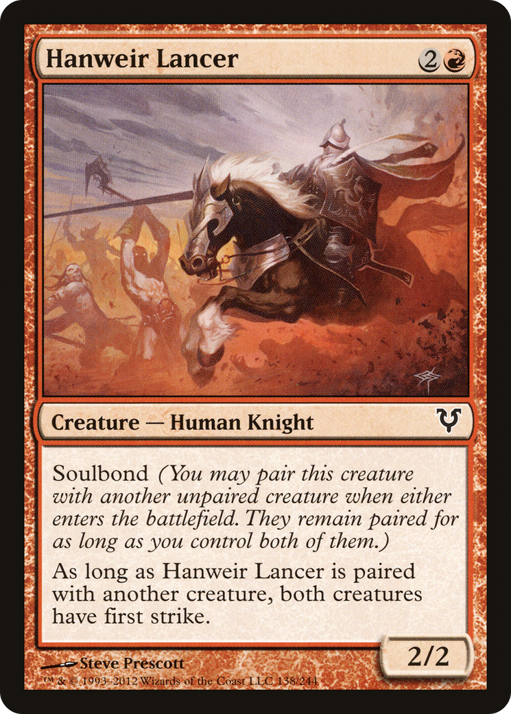 Hanweir Lancer [Avacyn Restored] Foil