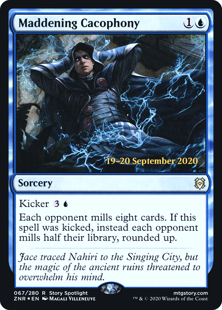 Maddening Cacophony [Zendikar Rising Prerelease Promos] | Silver Goblin