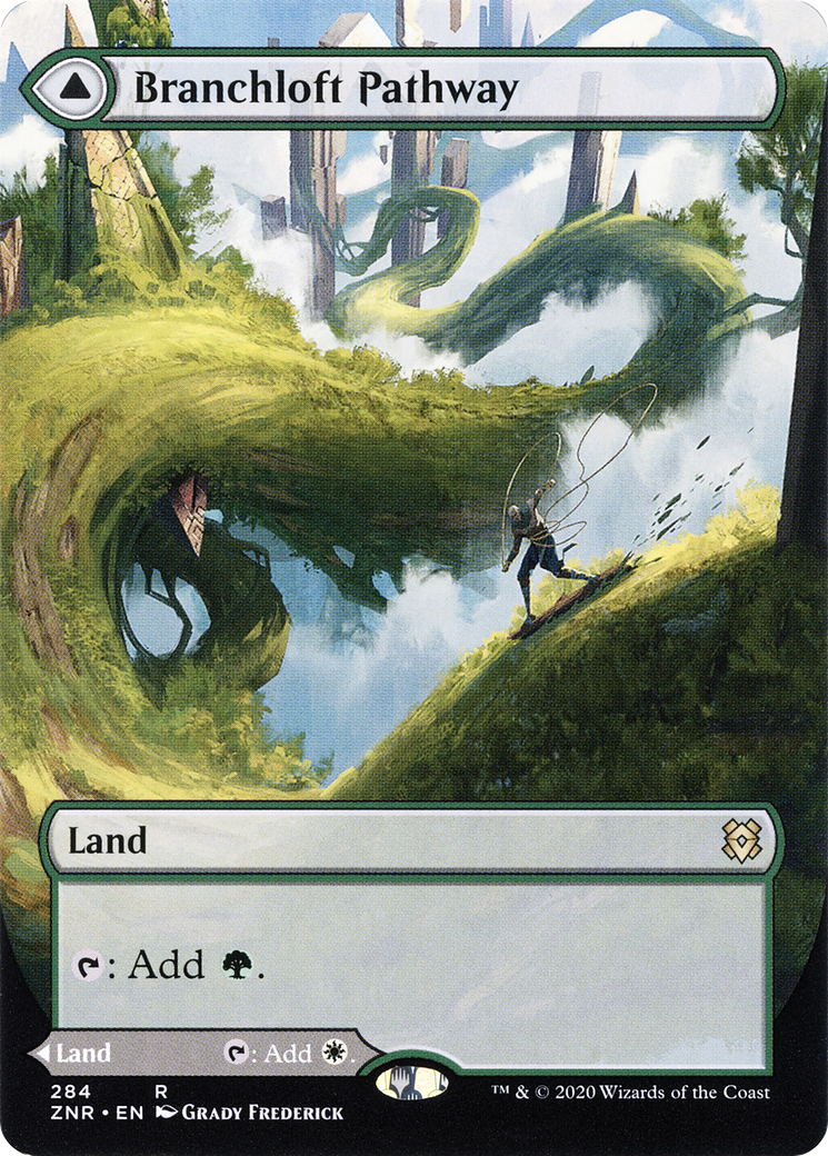 Branchloft Pathway // Boulderloft Pathway (Borderless Alternate Art) [Zendikar Rising] Foil