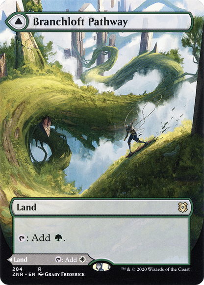 Branchloft Pathway // Boulderloft Pathway (Borderless Alternate Art) [Zendikar Rising] Foil