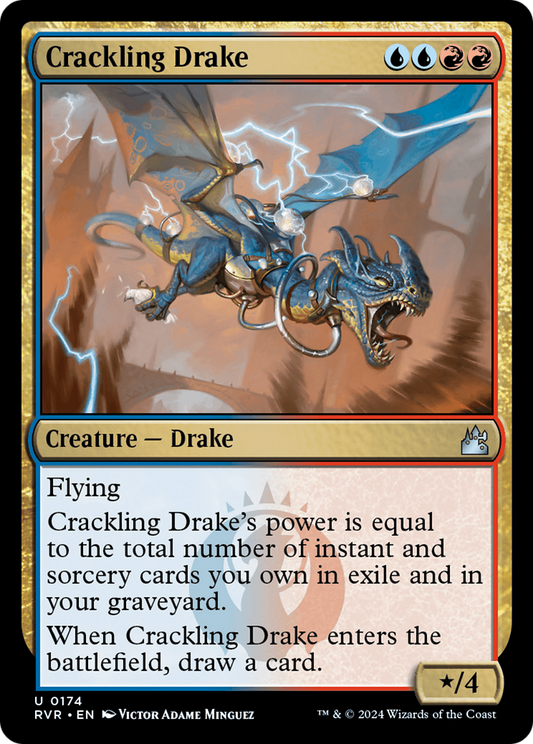Crackling Drake [Ravnica Remastered] Foil