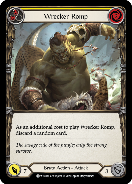 Wrecker Romp (Yellow) Unlimited Edition Rainbow Foil (WTR030) - Welcome to Rathe