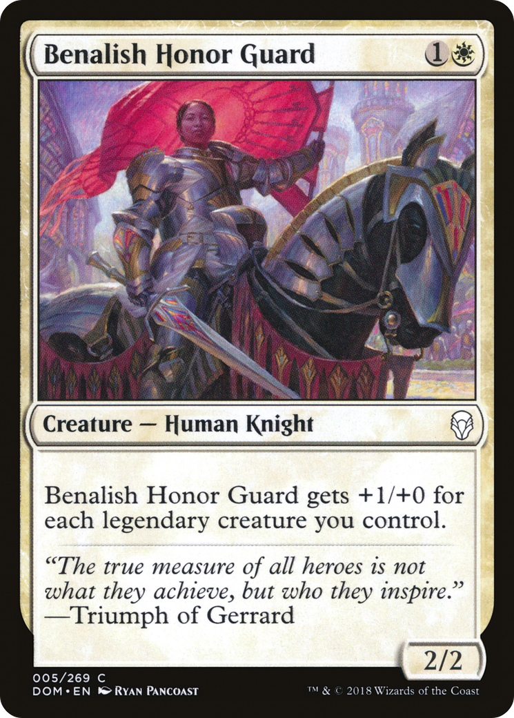 Benalish Honor Guard [Dominaria] Foil