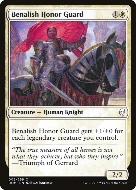 Benalish Honor Guard [Dominaria] Foil
