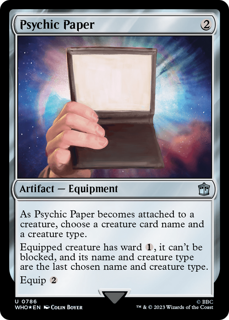 Psychic Paper (Surge Foil) [Doctor Who] | Silver Goblin