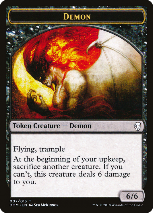 Demon (007) - Dominaria Tokens
