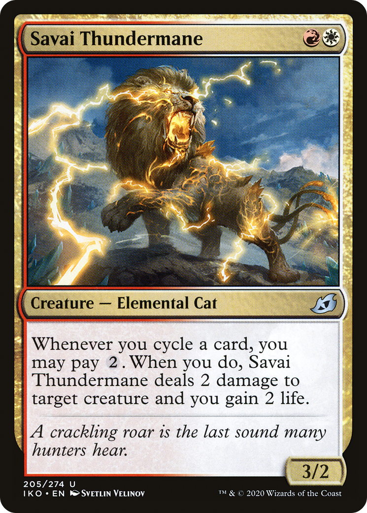 Savai Thundermane (205) Foil - Ikoria: Lair of Behemoths