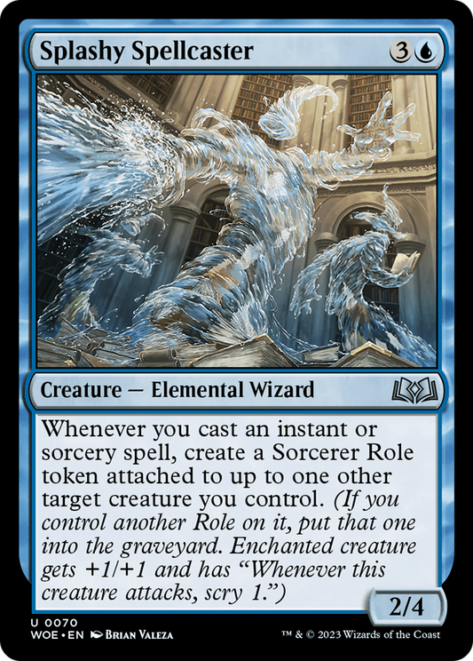 Splashy Spellcaster [Wilds of Eldraine] Foil