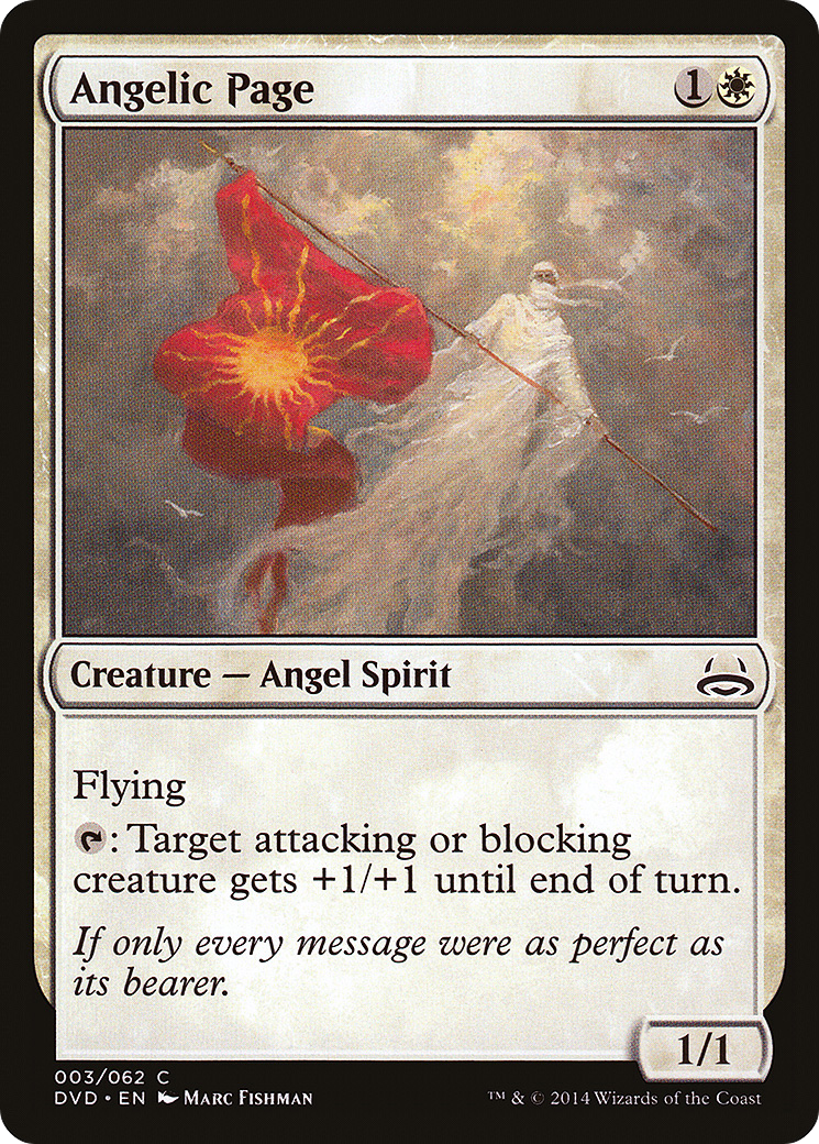 Angelic Page (Divine vs. Demonic) [Duel Decks Anthology] | Silver Goblin