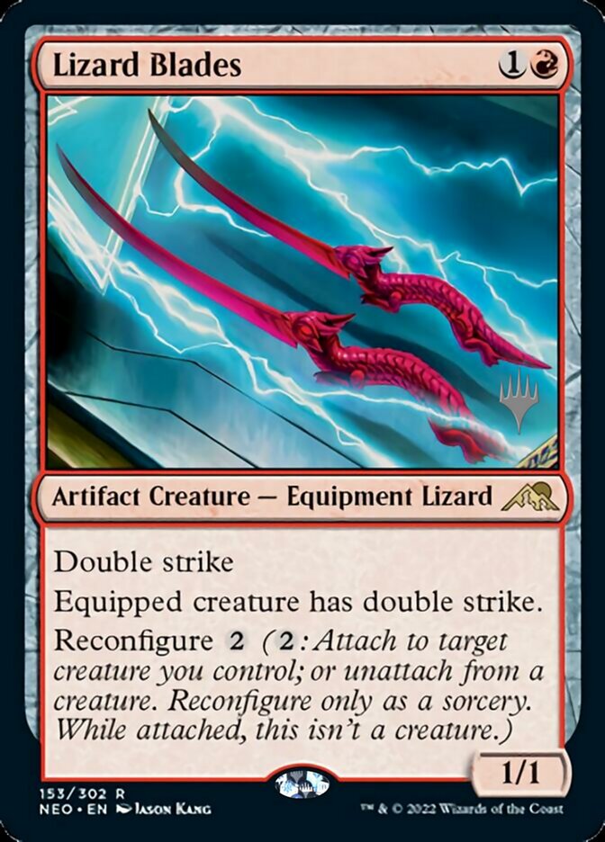 Lizard Blades (Promo Pack) [Kamigawa: Neon Dynasty Promos] | Silver Goblin