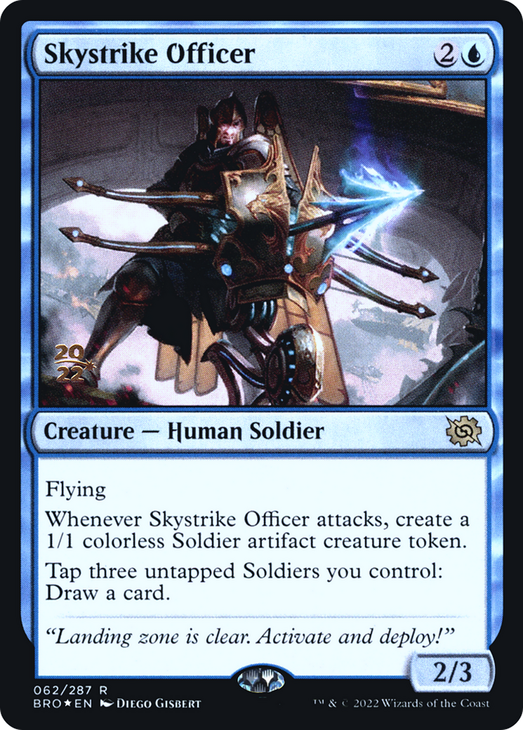 Skystrike Officer [The Brothers' War Prerelease Promos]