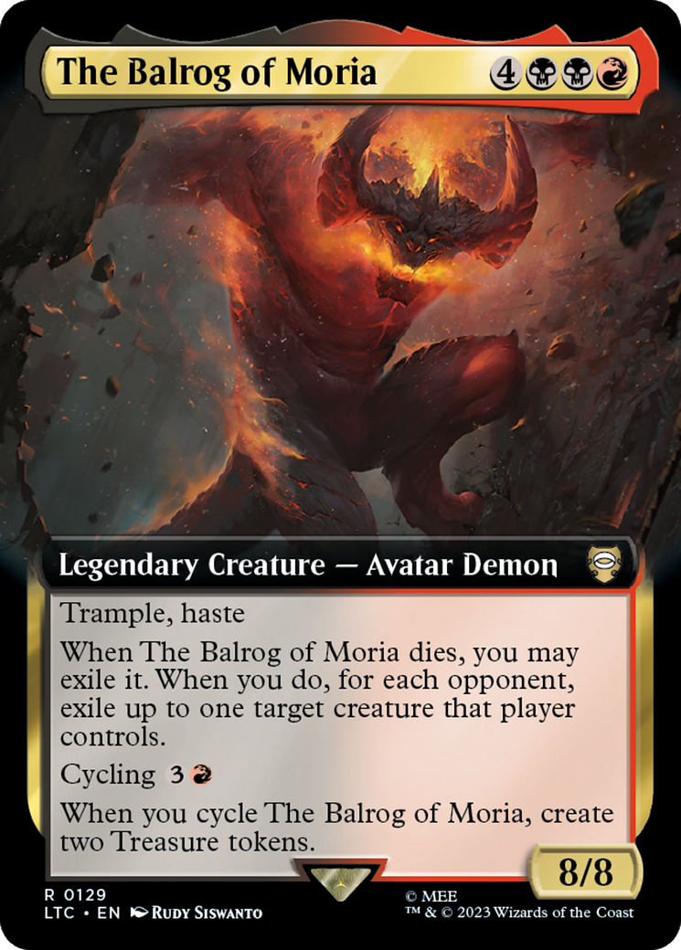 The Balrog of Moria (Extended Art) [The Lord of the Rings: Tales of Middle-Earth Commander] | Silver Goblin