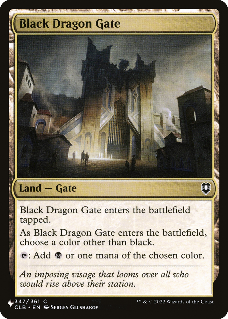 Black Dragon Gate [The List] | Silver Goblin