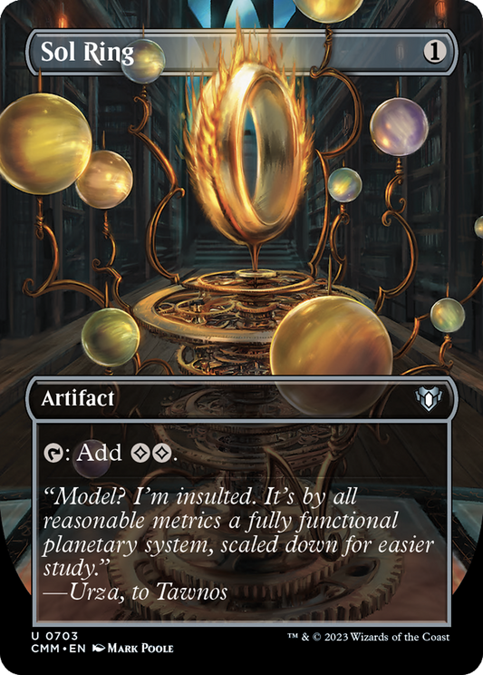 Sol Ring (Borderless Alternate Art) [Commander Masters] Foil