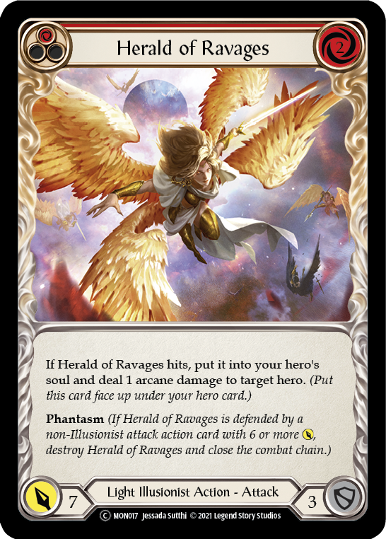 Herald of Ravages (Red) Unlimited Edition  (MON017) - Monarch