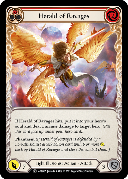 Herald of Ravages (Red) Unlimited Edition  (MON017) - Monarch