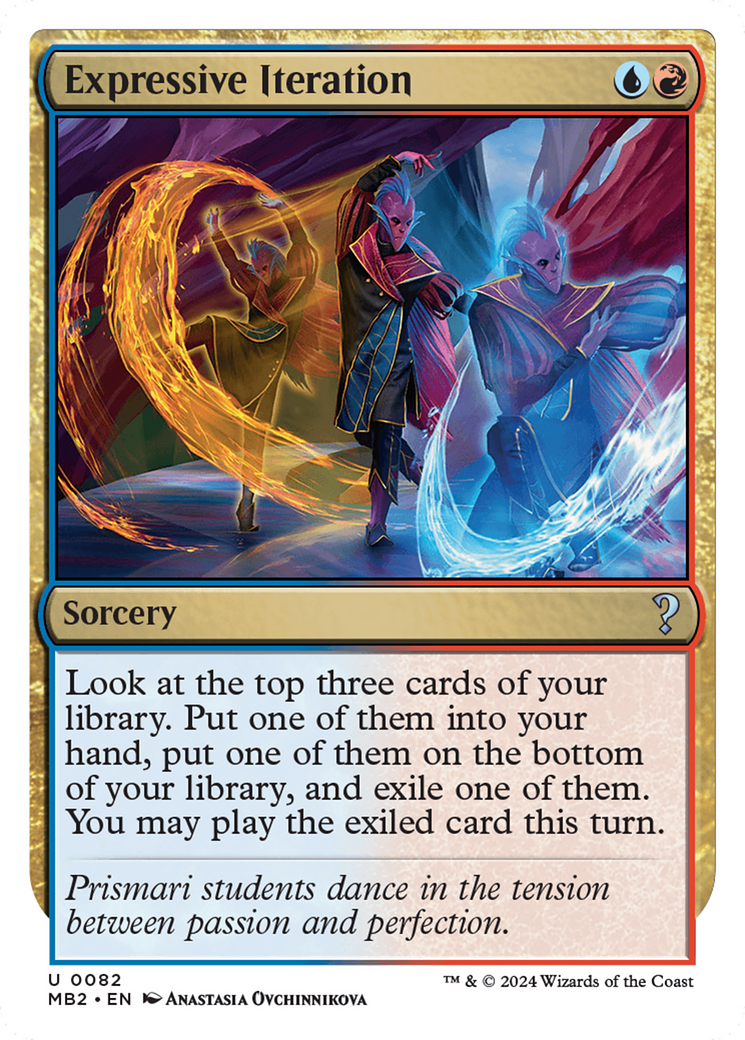 Expressive Iteration (White Border) [Mystery Booster 2] | Silver Goblin