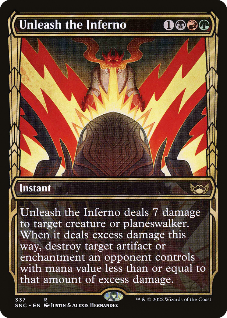 Unleash the Inferno (Showcase Golden Age) [Streets of New Capenna] Foil