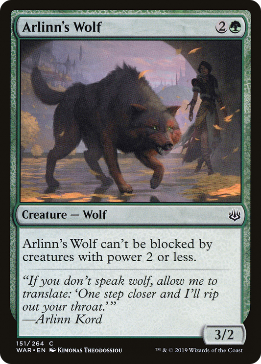 Arlinn's Wolf [War of the Spark] Foil