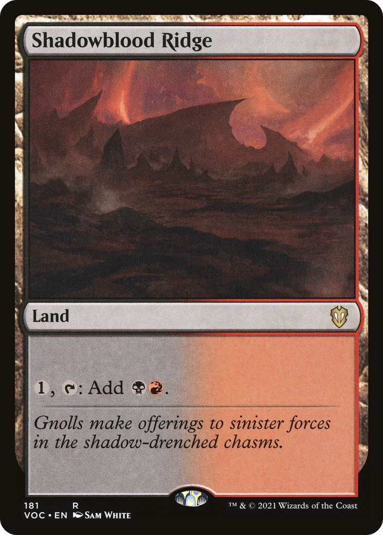 Shadowblood Ridge [Innistrad: Crimson Vow Commander]