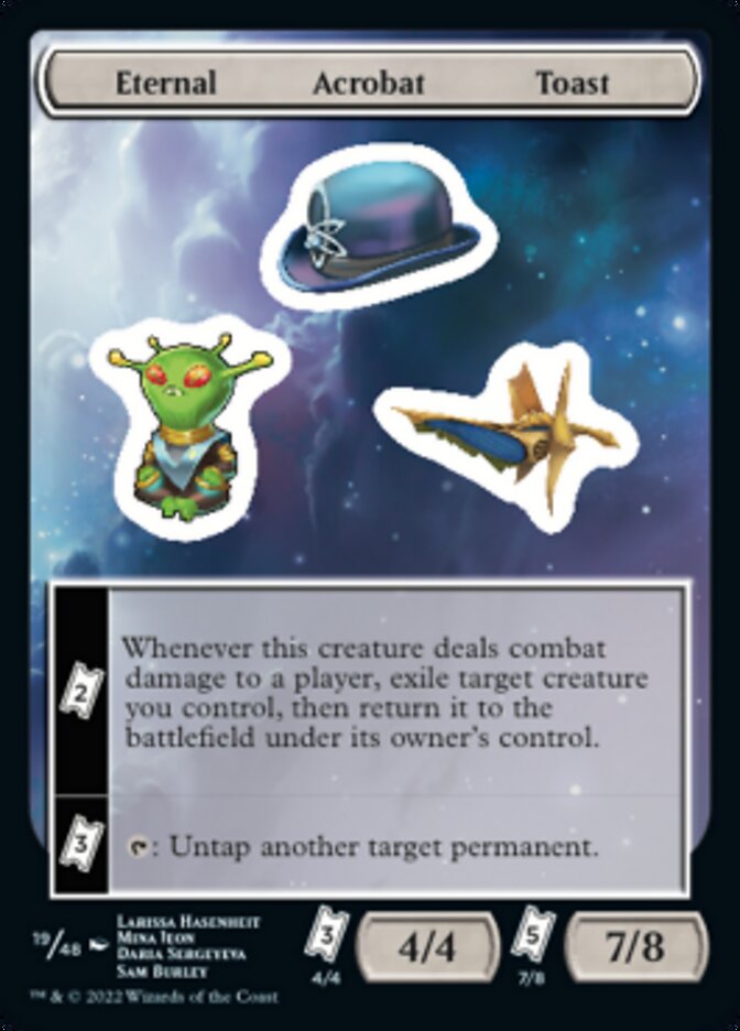 Eternal Acrobat Toast [Unfinity Stickers] | Silver Goblin