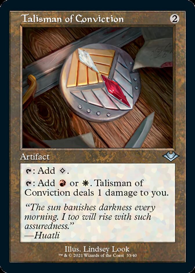 Talisman of Conviction (Retro Foil Etched) [Modern Horizons 2] | Silver Goblin