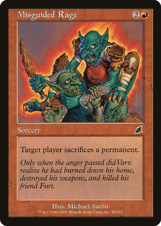Misguided Rage [Scourge] Foil