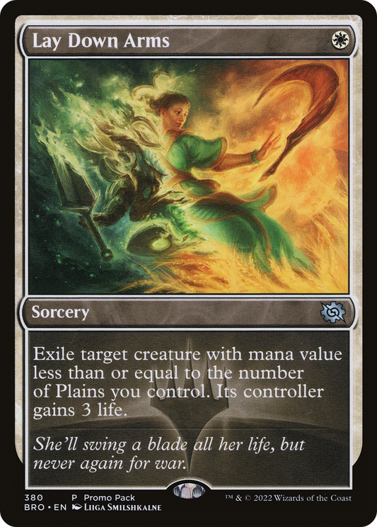 Lay Down Arms (Promo Pack) [The Brothers' War Promos] Foil