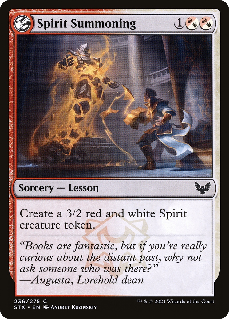 Spirit Summoning [Strixhaven: School of Mages] Foil
