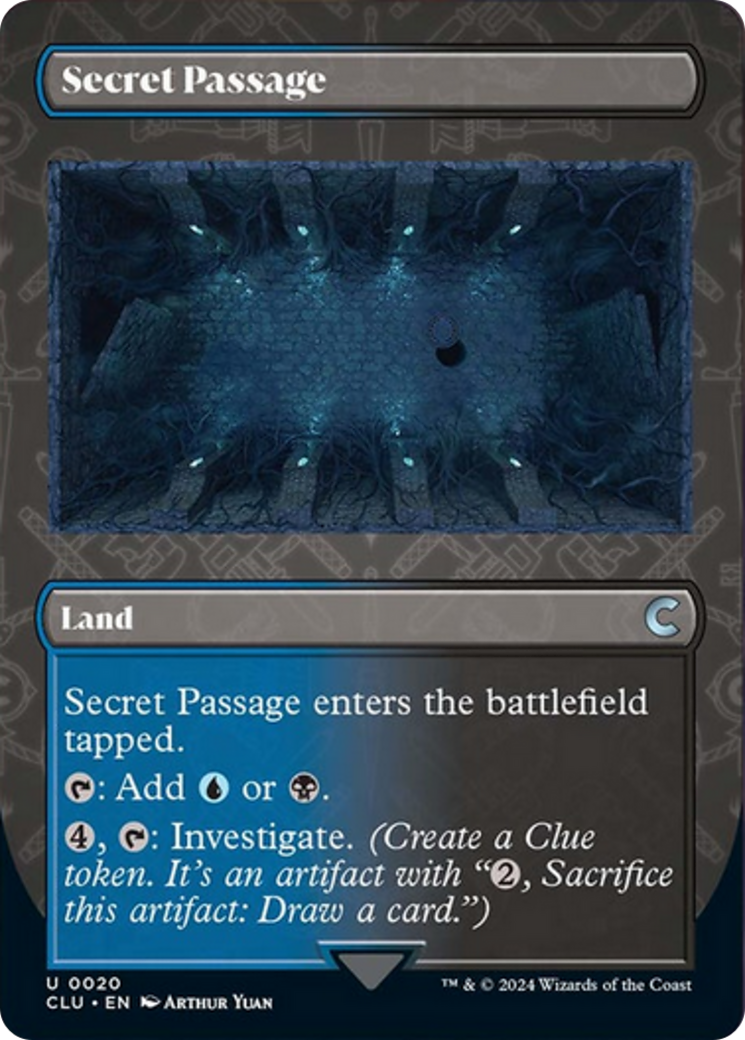 Secret Passage (Borderless) [Ravnica: Clue Edition] | Silver Goblin