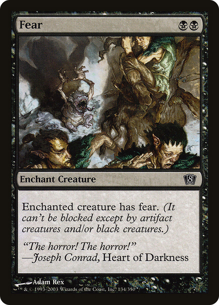 Fear (134) Foil - Eighth Edition
