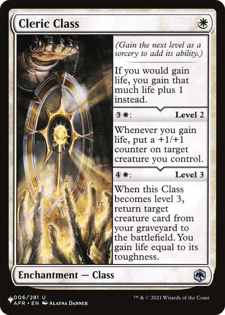 Cleric Class [The List Reprints] | Silver Goblin