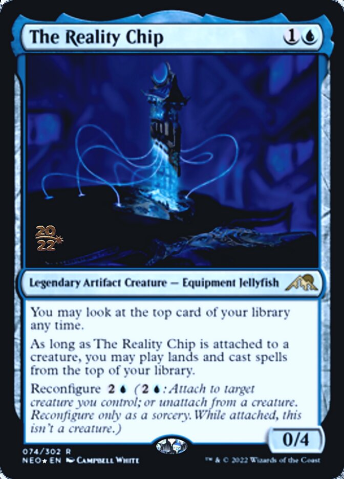 The Reality Chip [Kamigawa: Neon Dynasty Prerelease Promos] | Silver Goblin