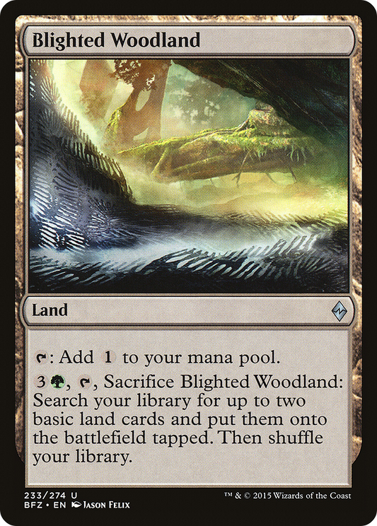 Blighted Woodland [Battle for Zendikar] Foil