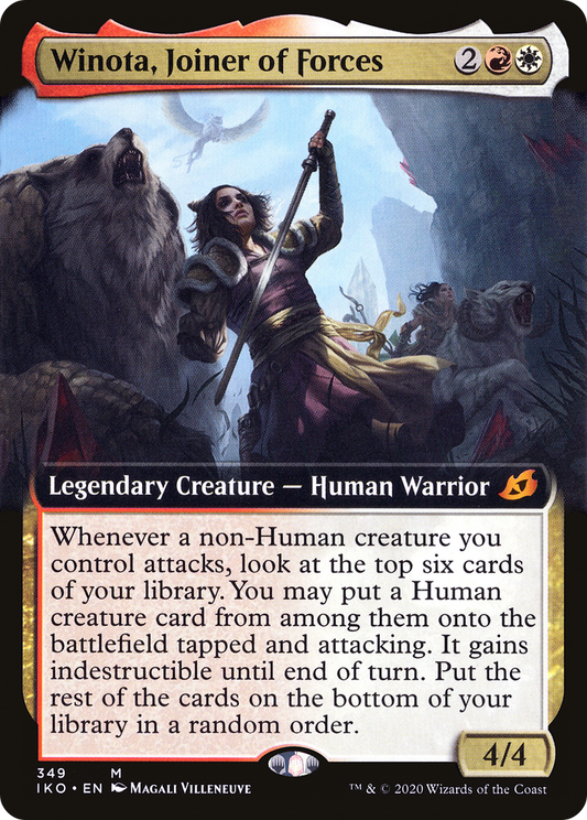 Winota, Joiner of Forces (Extended Art) [Ikoria: Lair of Behemoths] Foil