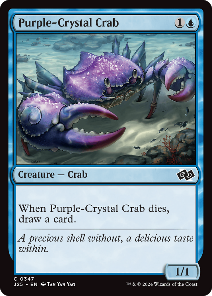 Purple-Crystal Crab [Foundations Jumpstart] | Silver Goblin