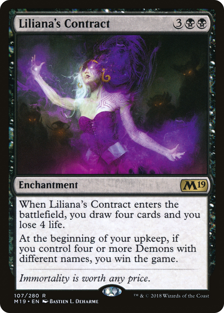 Liliana's Contract [Core Set 2019] Foil