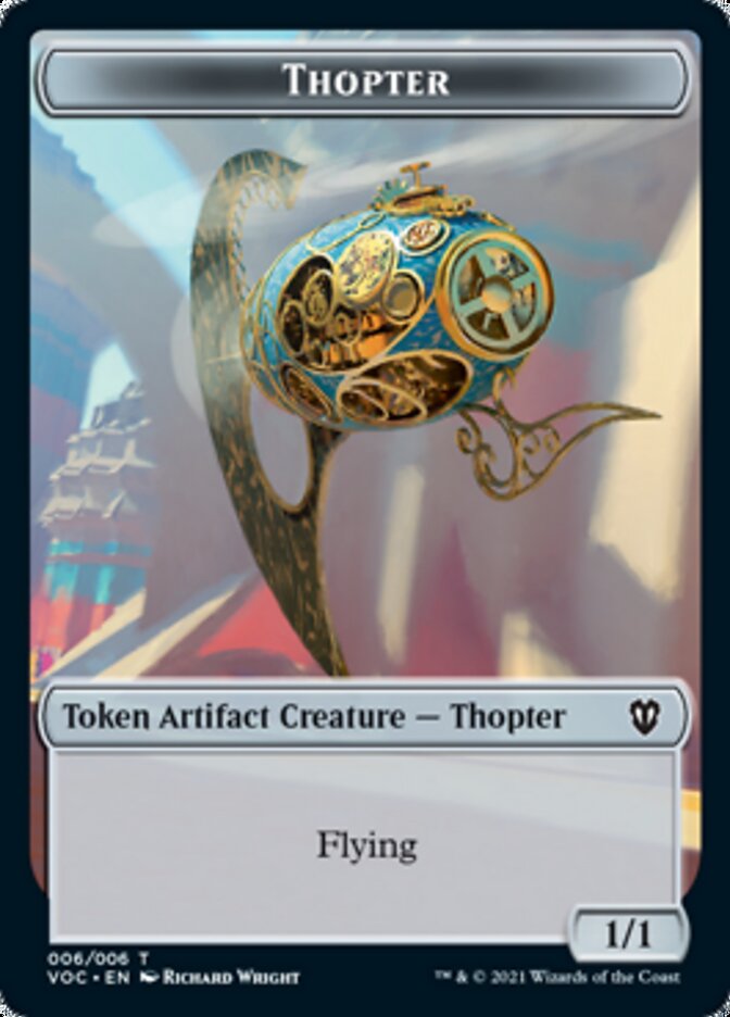 Spirit (003) // Thopter Double-Sided Token [Innistrad: Crimson Vow Commander Tokens] | Silver Goblin