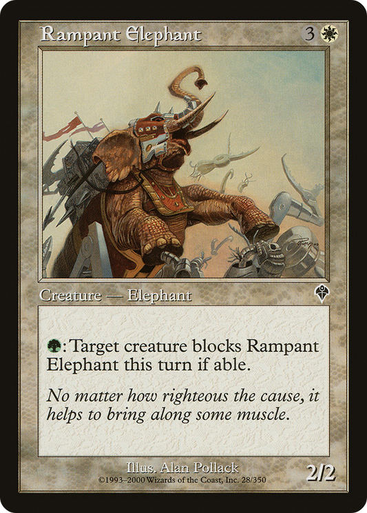 Rampant Elephant [Invasion] Foil