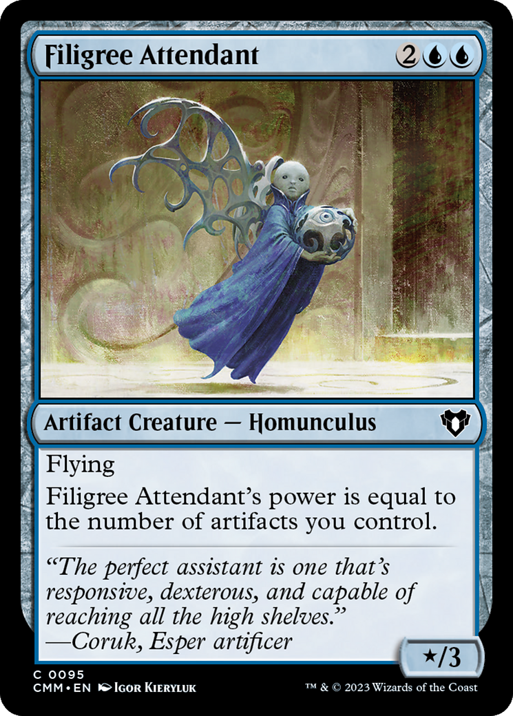 Filigree Attendant [Commander Masters] Foil