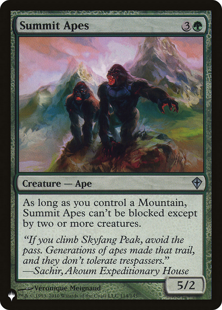 Summit Apes [The List Reprints] | Silver Goblin