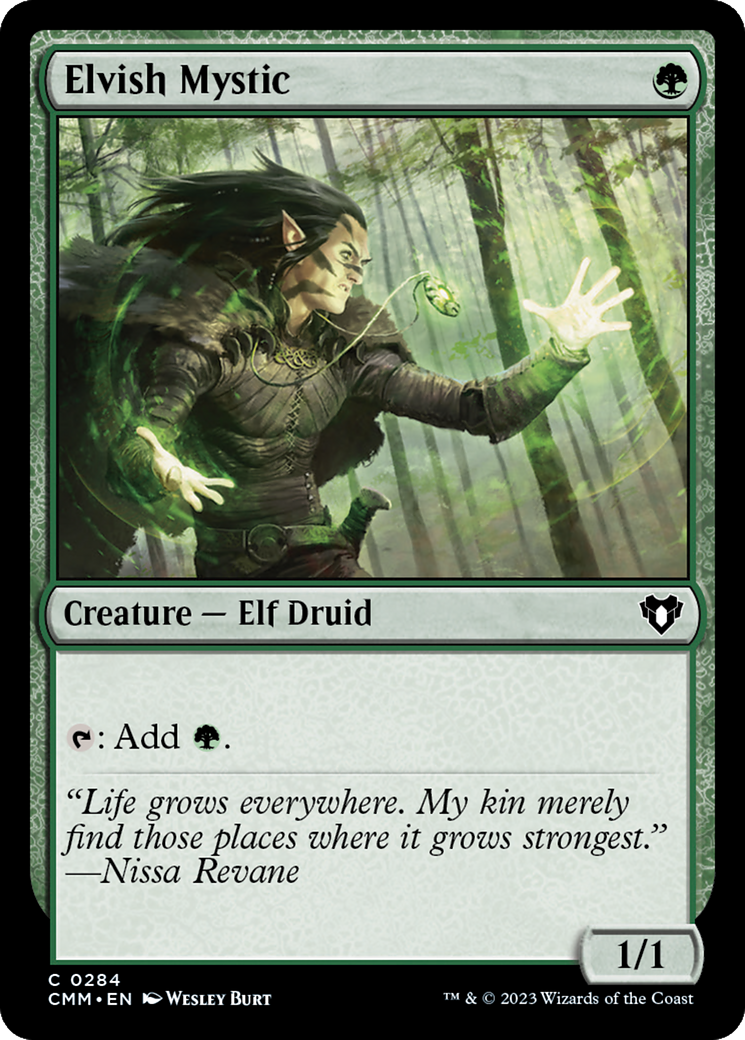 Elvish Mystic [Commander Masters] Foil