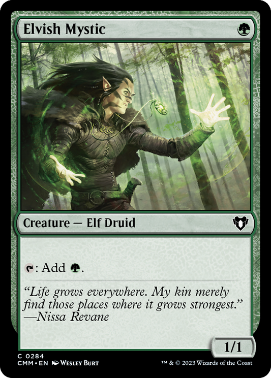 Elvish Mystic [Commander Masters] Foil