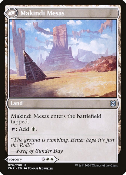 Makindi Stampede // Makindi Mesas [Zendikar Rising] Foil