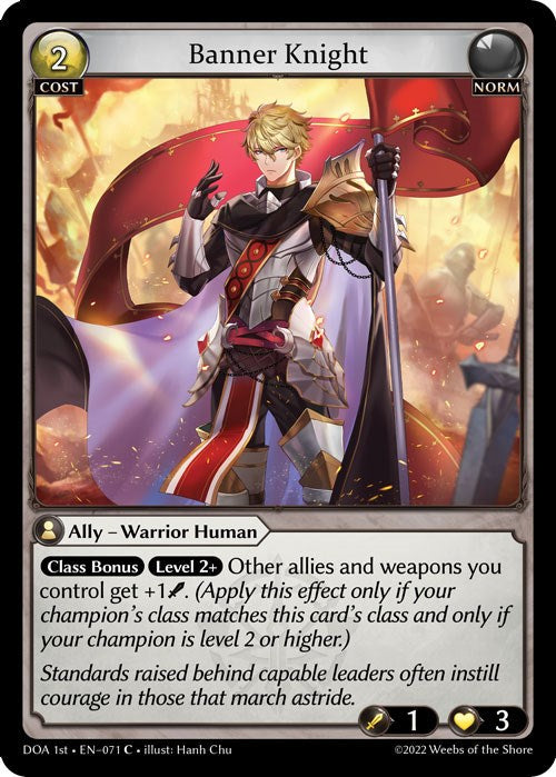 Banner Knight (071) [Dawn of Ashes: 1st Edition] Foil